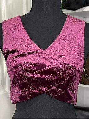 velvet crop top